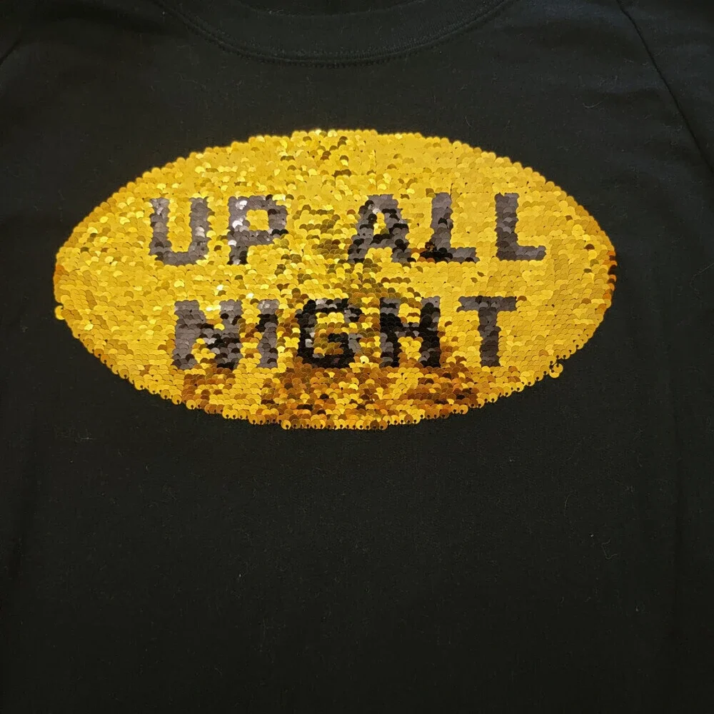 BATMAN Juniors Reversible Sequin Logo Sweatshirt - 2XL - Picture 4 of 7